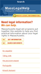 Mobile Screenshot of masslegalhelp.org